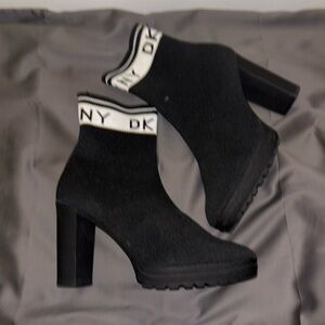 DKNY heeled sock boots